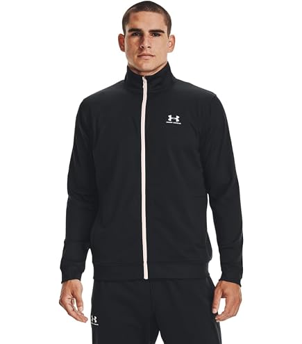 CHALLENGER　TRACK ZIP JACKET　BLACK/L Under Armour Men's Challenger Track JacketDISC, Black (001)/White